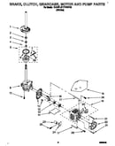 Brake, clutch, gearcase, motor and pump
