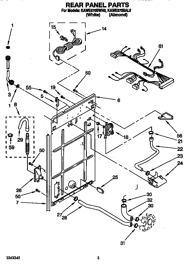 Rear panel