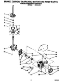 Brake, clutch, gearcase, motor and pump