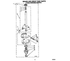 KitchenAid KAWE570BAL0 brake and drive tube diagram