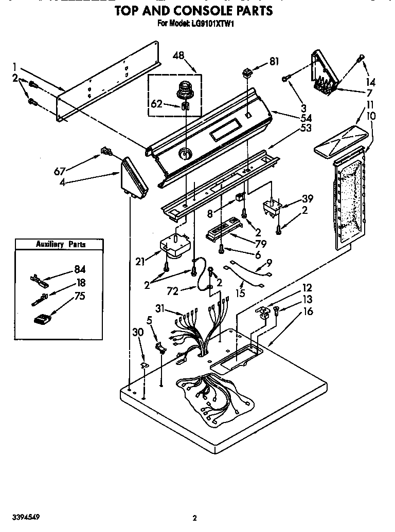 TOP AND CONSOLE