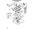 Whirlpool LG9101XTN1 top and console diagram