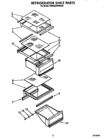 Refrigerator shelf
