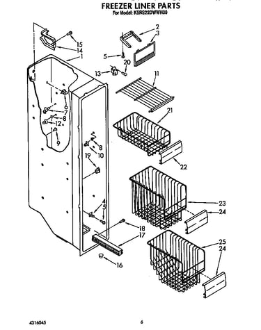 Freezer liner