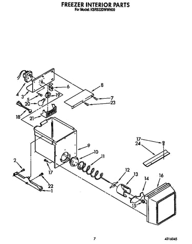 Freezer interior