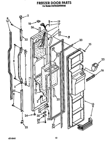 Freezer door