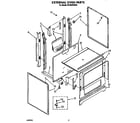 Whirlpool SF330PEWW0 external oven diagram