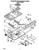 Cook top and manifold