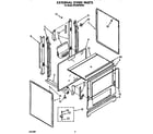 Whirlpool SF330PEWW2 external oven diagram