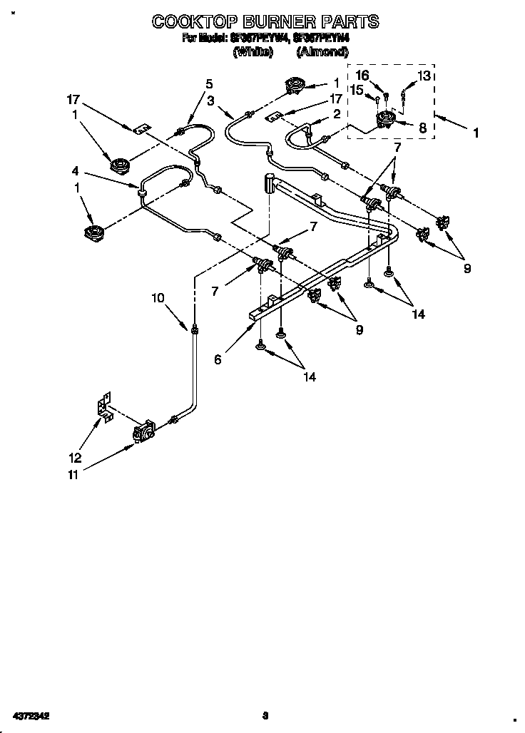 Cooktop burner