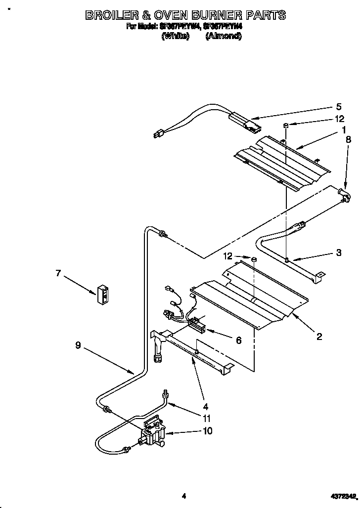 Broiler & oven burner