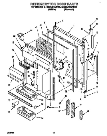 Refrigerator door