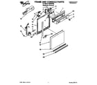 Whirlpool DU8560XB0 frame and console diagram