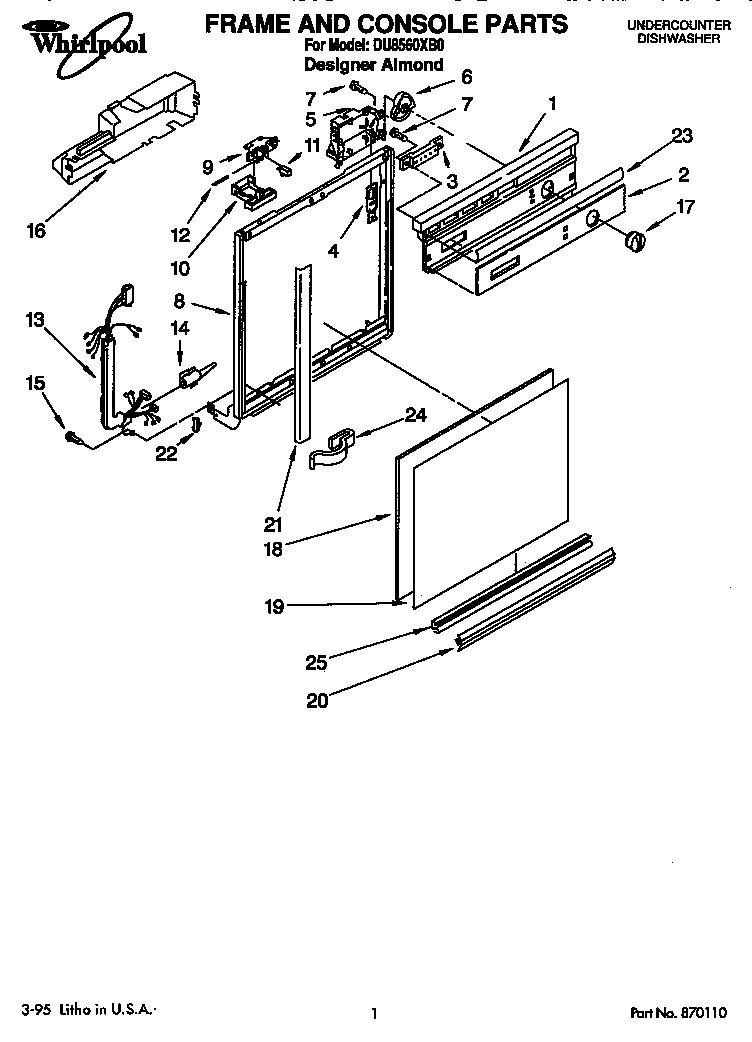 Frame and console
