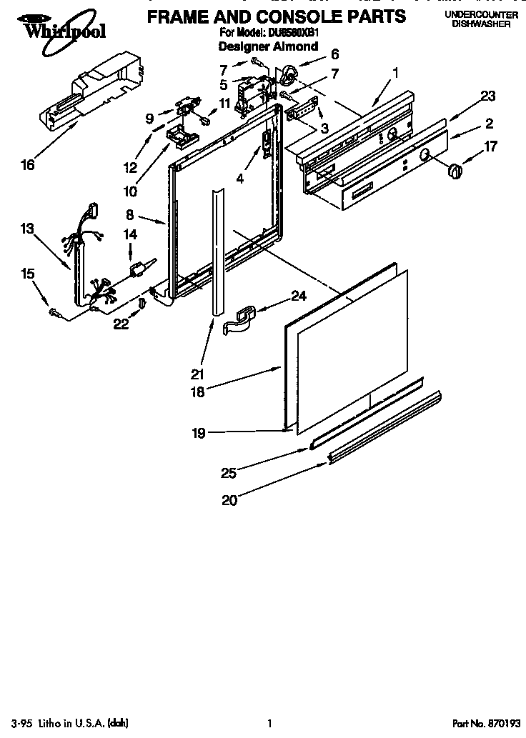 Frame and console