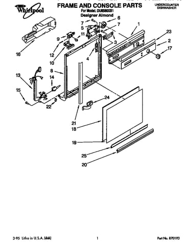 Frame and console