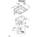 KitchenAid KEES705SAB1 cooktop diagram