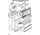 KitchenAid KEES705SAB1 upper chassis and component diagram