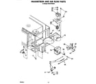 KitchenAid KEES705SAB1 magnetron and air flow diagram