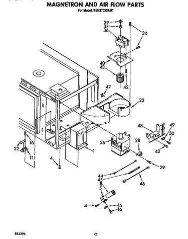 Magnetron and air flow