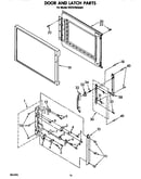 Door and latch