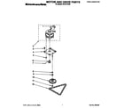 KitchenAid KCCC151B0 motor and drive diagram