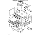 Whirlpool RM288PXV4 microwave and stirrer drive diagram