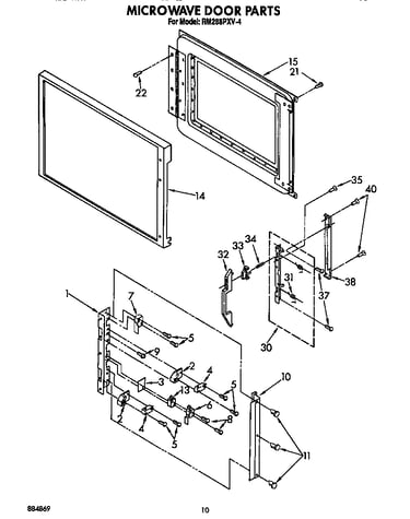 Microwave door