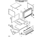 Whirlpool RM288PXV4 microwave cabinet diagram