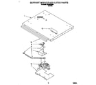 Whirlpool RM765PXBB0 support module and latch diagram