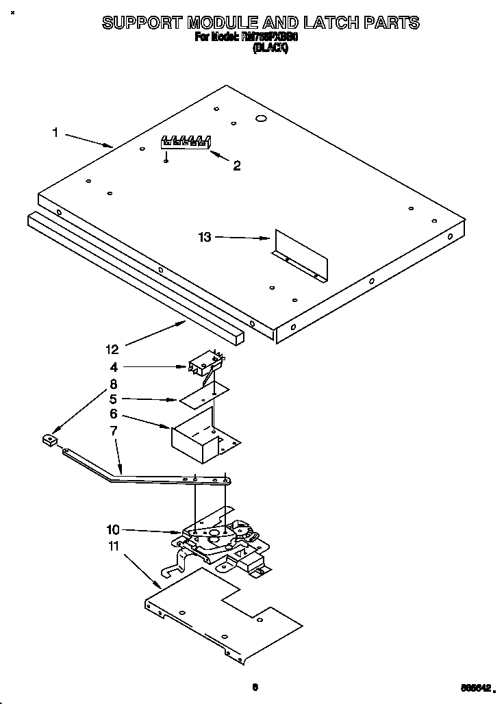 Support module and latch