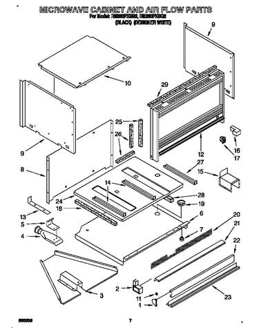Microwave cabinet and air flow