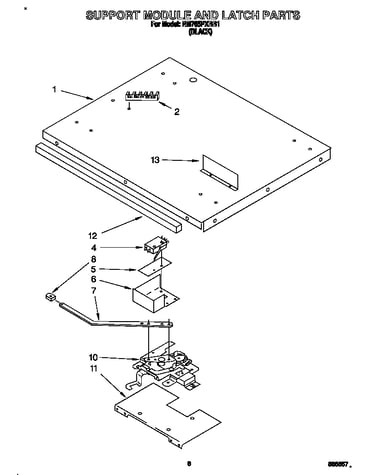 Support module and latch