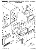 Cabinet liner and door