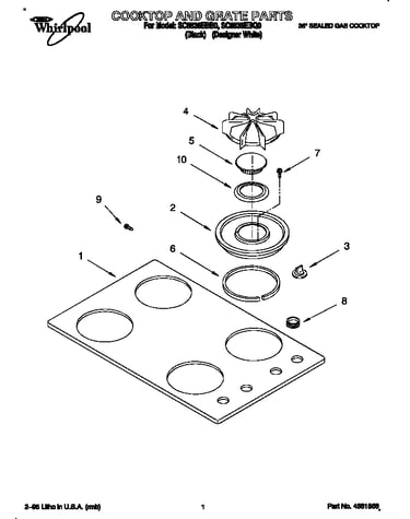 Cooktop and grate