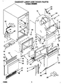 Cabinet liner and door