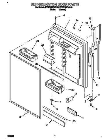 Refrigerator door