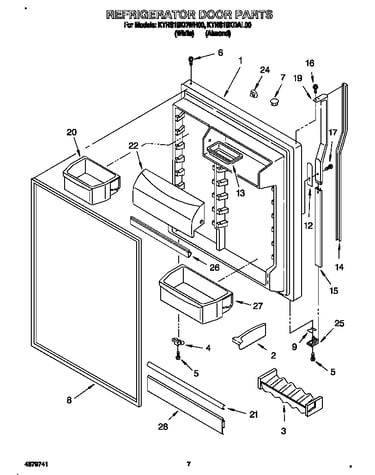 Refrigerator door