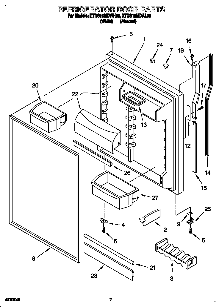Refrigerator door