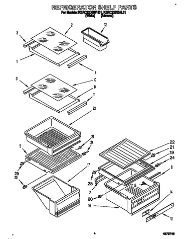 Refrigerator shelf