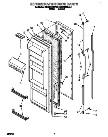 Refrigerator door