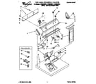 Whirlpool LEV6634BQ1 top and console diagram
