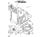 Whirlpool LEV6634BN1 cabinet diagram