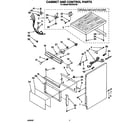 KitchenAid KUCS181D0 cabinet and control diagram