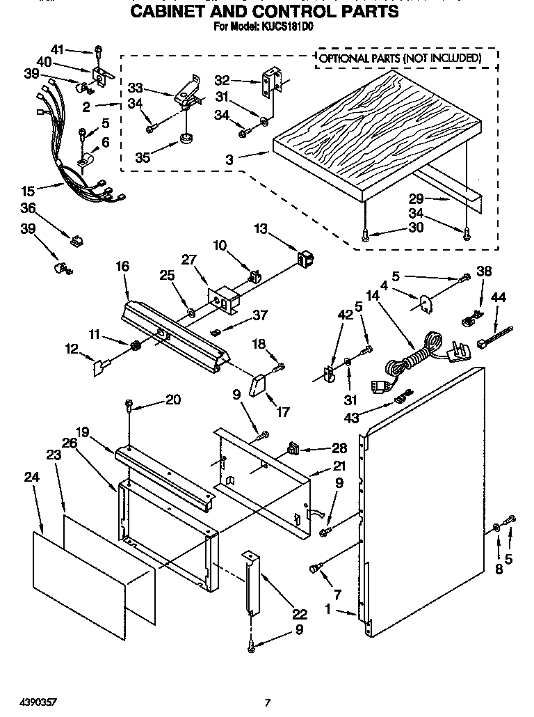 Cabinet and control
