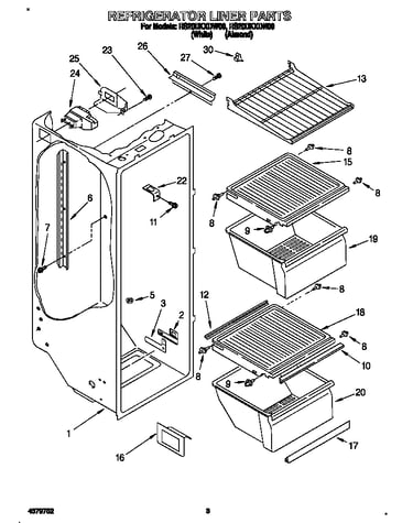 Refrigerator liner