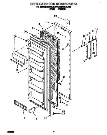 Refrigerator door
