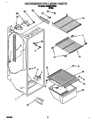 Refrigerator liner