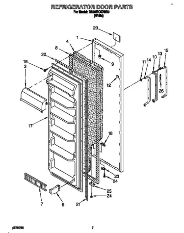 Refrigerator door
