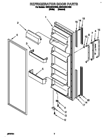 Refrigerator door